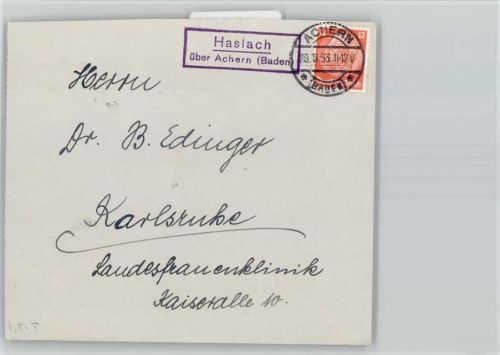 Achern Landpoststempel, Haslach