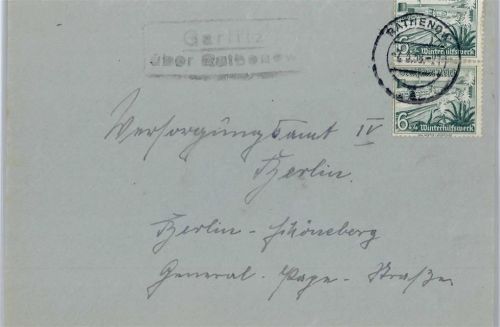 Rathenow Landpoststempel Garlitz, Rathenow