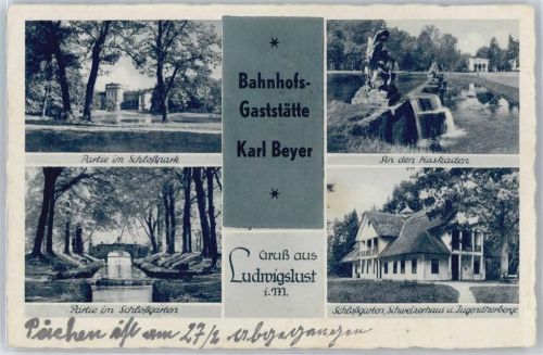 Ludwigslust Schlosspark, Schlossgarten, Kaskaden