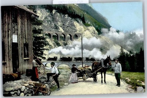Albulabahn, Pferdegespann