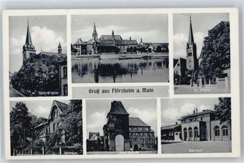 Flörsheim Bahnhof ,Rathaus