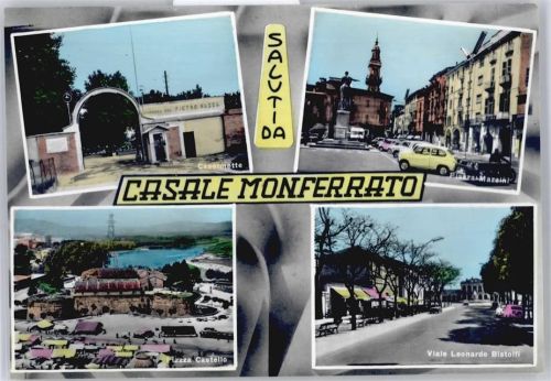 Casale Monferrato Piazza Castello, Casermette, Piazza Mazeini, Viale Leonardo Bistolfi