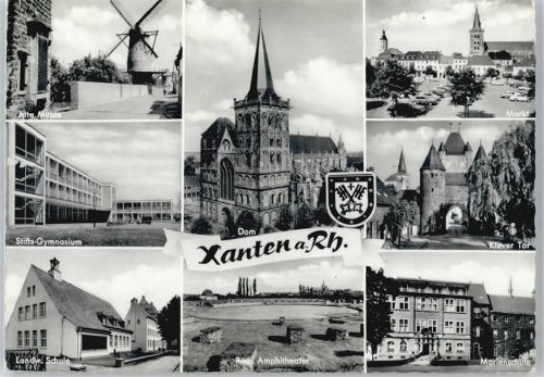 Xanten Mühle, Gymnasium, Landwirtschftliche Schule, Amphitheater, Markt, Klever Tor, Marienschule