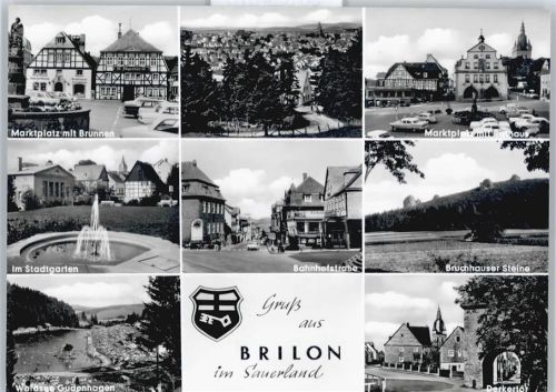 Brilon Marktplatz, Bahnhofstraße, Rathaus, Waldsee