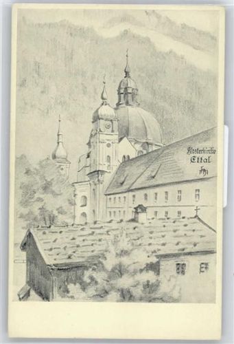 82488 W8107 Ettal - Künstlerkarte