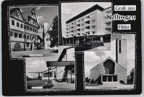 Nellingen Kirche, Parksiedlung, Sportleiter-Schule