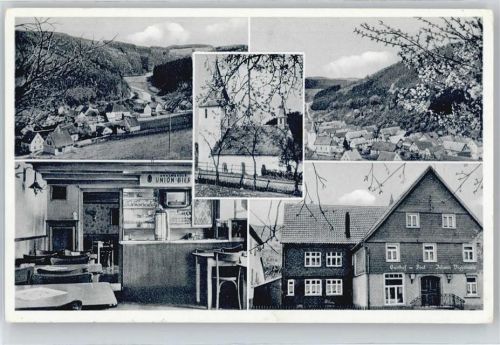 59846 W5768 Hagen , Sorpetal - Kirche, Gasthof zur Post