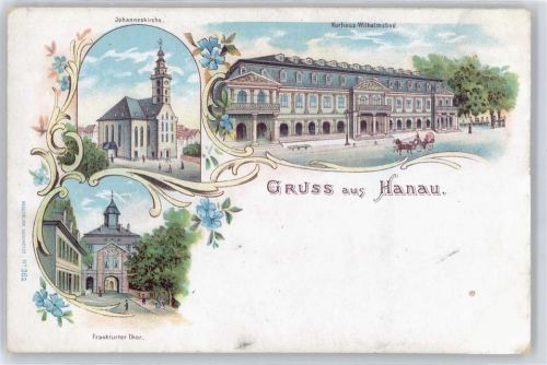 Hanau Kirche, Frankfurter Tor, Kurhaus Wilhelmsbad