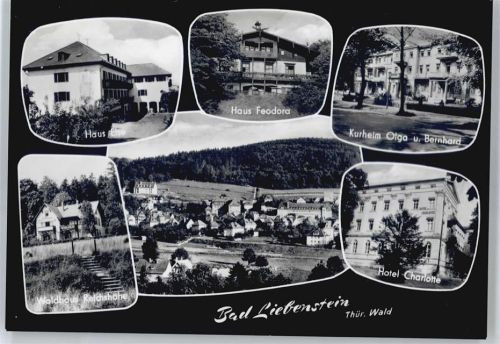 Bad Liebenstein Haus Else, Haus Feodora, Kurheim Olga, Hotel Charlotte, Gesamtansicht