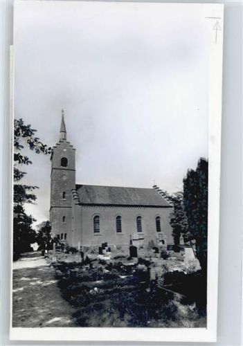 Posthausen Foto mit Negativ, Kirche, Friedhof