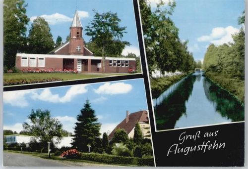 26689 W2913 Augustfehn - Kirche, Siedlung