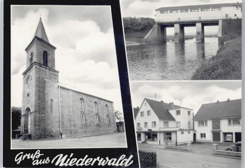 35274 W3575 Niederwald , Hess - Kirche, Geschäft