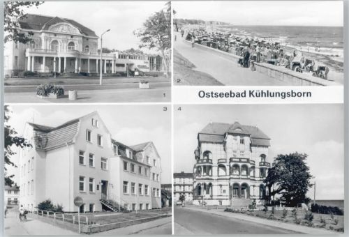 Kühlungsborn Schwimmhalle, Gaststätte Baltic, Strand, Erholungsheim Störtebecker, Erholungsheim Schloß am Meer