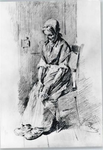 Alte Frau (W. Busch)