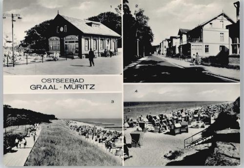 Graal-Müritz Gaststätte Milchbar Seestern, Rosa-Luxemburg-Straße, Strand