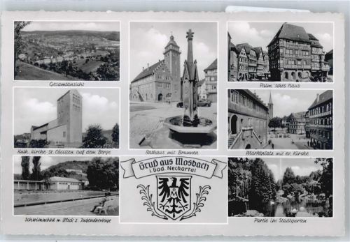 Mosbach Jugendherberge , Schwimmbad , Marktplatz