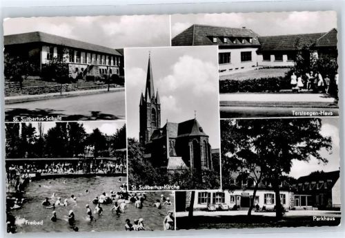 Heiligenhaus Schule, Kirche, Schwimmbad, Parkhaus, Tersteegen-Haus