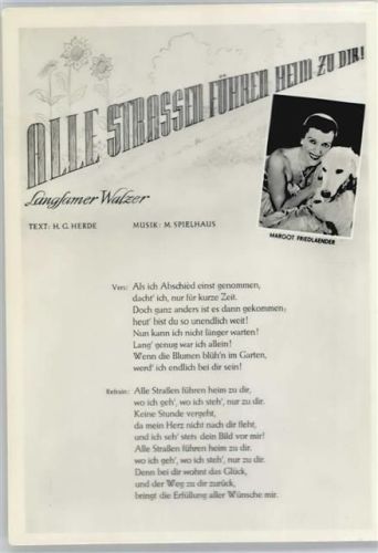 Alle Strassen führen heim , Margot Fredländer