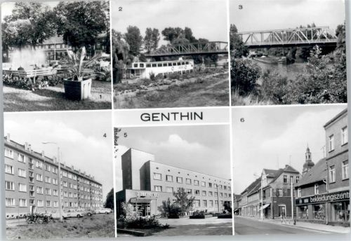 Genthin Ernst-THälmann-PLatz, Plauer Kanal, Andreas-Gröpler-Straße, Poliklinik