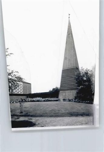 Oberglinde Foto mit Negativ, Kirche