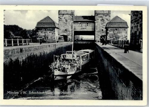 Minden Schleuse, Schiff