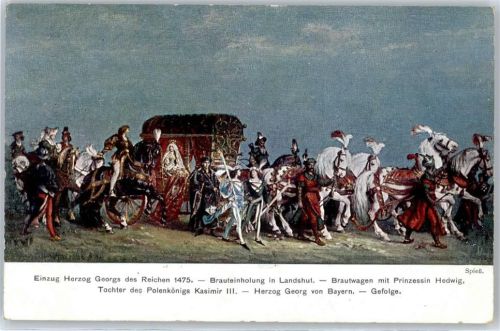 Landshut Einzug Herzog Georg des Reichen 1475, Brauteinholung, Historisches Festspiel Hochzeit