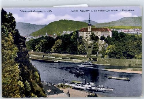 Decin Schloss Tetschen, Dampfschifflandeplatz