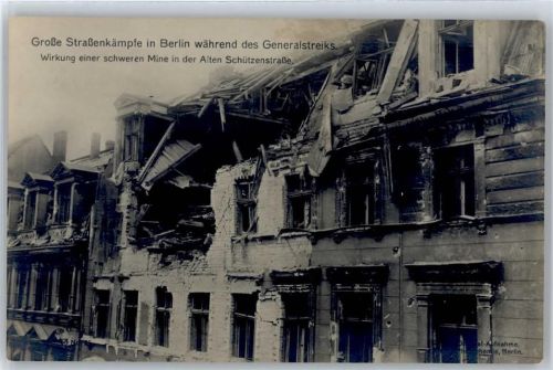 Berlin, unsortiert Straßenkämpfe während des Generalstreiks, Alte Schützenstraße