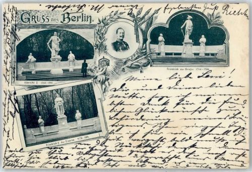 Berlin, unsortiert Denkmal Friedrich der Große, Denkmal Albrecht II., Denkmal Friedrich II. der Eiserne