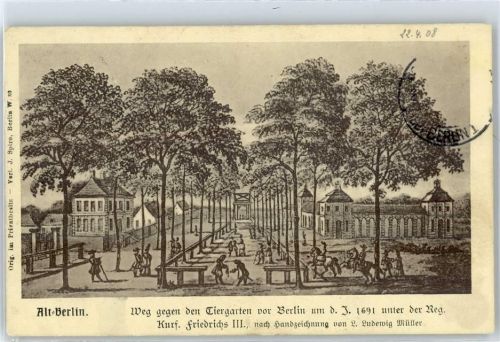 Berlin, unsortiert Alt-Berlin, Weg gegen den Tiergarten