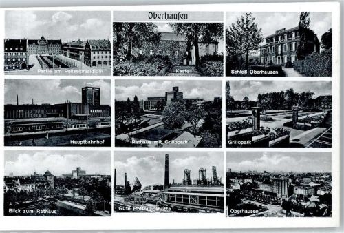 Oberhausen Polizeipräsidium, Hauptbahnhof, Rathaus, Kastell, Grillopark, Schloss