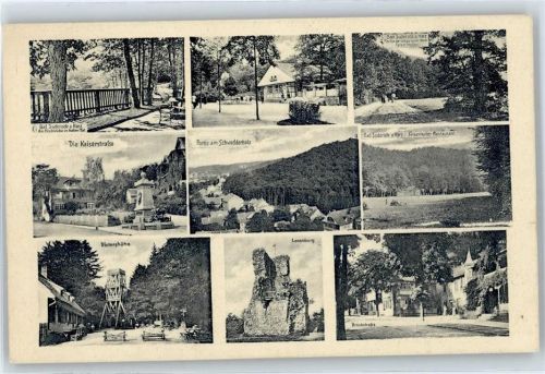 Bad Suderode Schwedderholz, Kaiserstraße, Lauenburg, Victorshöhe, Brinkstraße, Restaurant Felsenkeller, Fischteich im kalten Tal