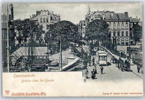 Geestemünde Brücke über die Geeste, Straßenbahn