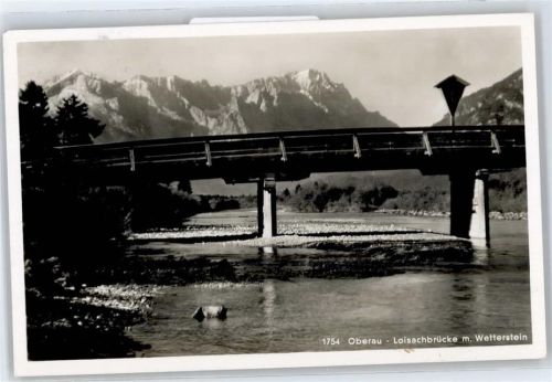 Oberau Loisachbrücke, Wetterstein