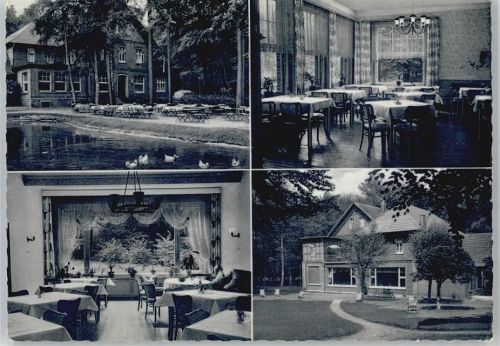 Ibbenbüren Schwefelbad Holthausen, Teichpartie, Gaststätte