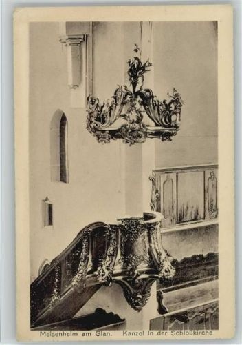 Meisenheim 1920 Kanzel in der Schloßkirche