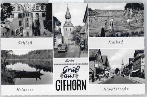 Gifhorn Schloss, Heidesee, Kirche, Freibad, Hauptstraße
