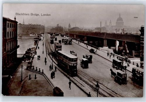 London Blackfriars Bridge , Strassenbahn