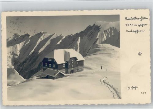 Krefelder Hütte Hüttenstempel Winter