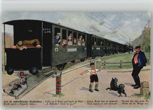 Humor schwäbische Eisenbahn Künstler HB, Teil 2