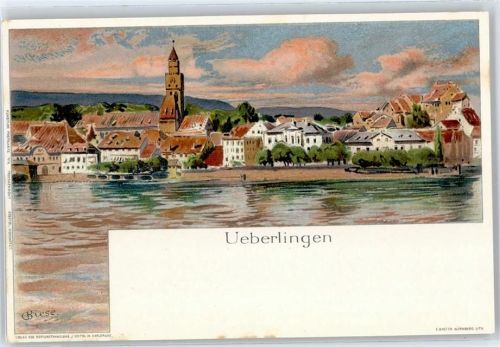 Überlingen Künstlerkarte (Biese), Teilansicht