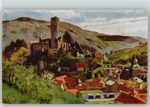 Eppstein 1919 Eppstein Karte Nr. 3 Taunus Serie I Künstler sign Quirin