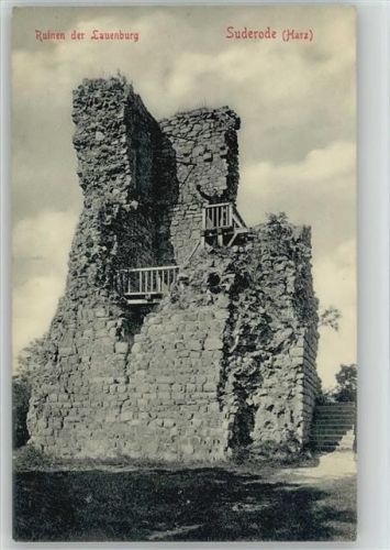 Bad Suderode 1908 Euinen der Lauenburg