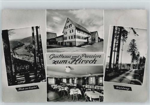 Dennach Enztal Waldweg Gasthaus Pension zum Hirsch