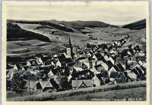Vöhrenbach 1955 Gesamtansicht