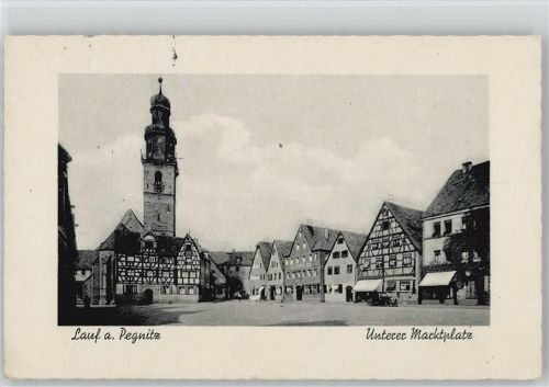 Lauf 1942 Kirche unterer Marktplatz
