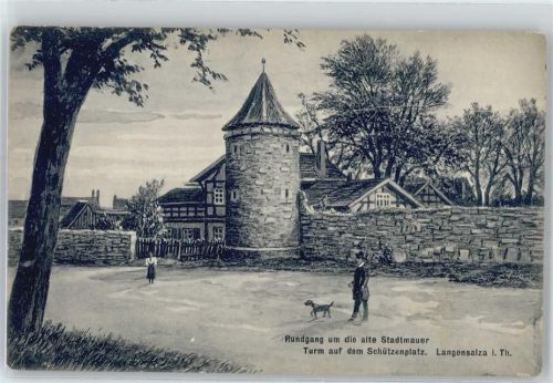 Bad Langensalza Stadtmauer, Turm auf dem Schützenplatz