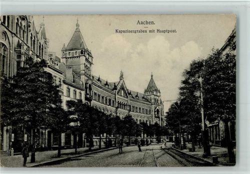 Aachen Kapuzinergraben mit Hauptpost