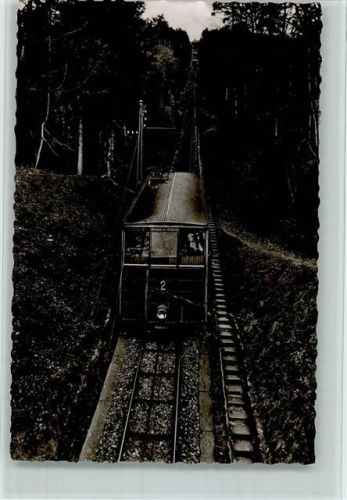 Baden-Baden Merkurbahn 1957 Fotokarte