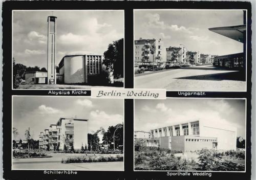 Wedding Aloysius-Kirche Ungarnstraße Schillerhöhe Sporthalle